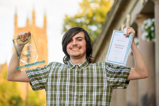 Oliver Freeman, 18 from Warwick, has won Warwick Trident College's Student of the Year Award. He has completed a Level 3 Motor Vehicle and Motorsport course and is planning to continue his motorsport journey by studying at the National College for Motorsport near Silverstone. Photo supplied