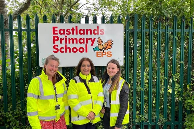Launching the new pilot school at Eastlands Primary School.