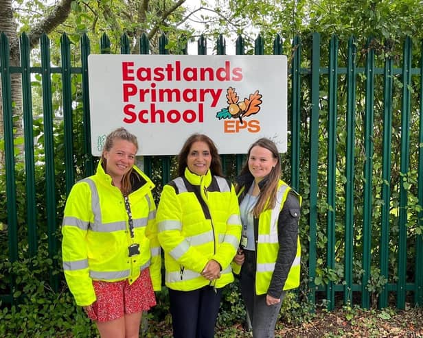 Launching the new pilot school at Eastlands Primary School.