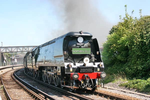 Historic ... steam locomotive Tangmere which will haul the Northern Belle