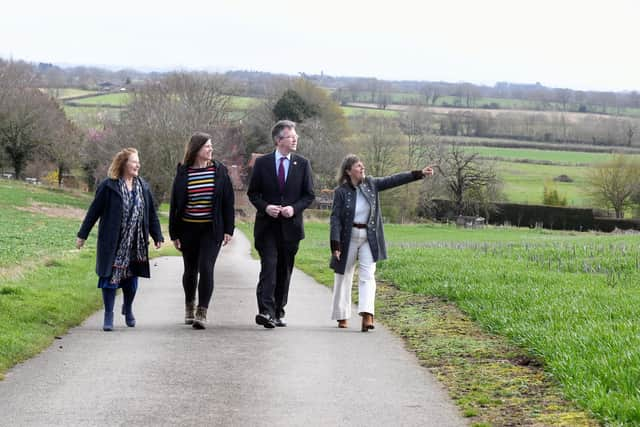 Left to right; Alix Dearing, Zoe Bell, Sir Jeremy Wright MP, Helen Peters.