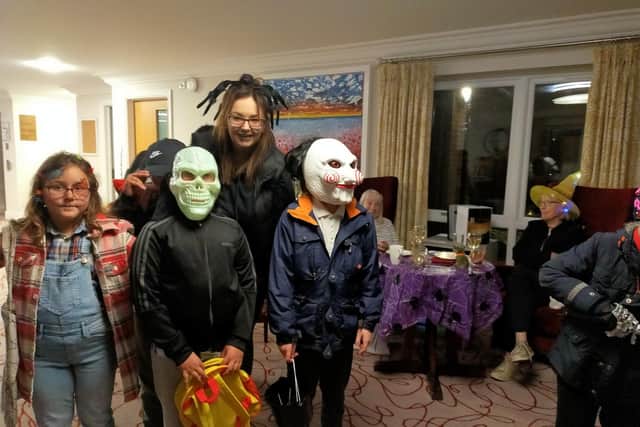 The care home welcomed trick or treaters. Photo supplied