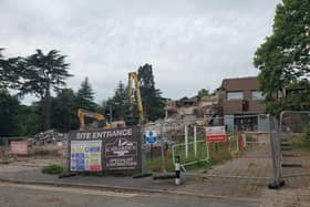 The demolition work on the site started in May.
