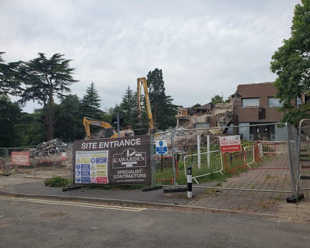 The demolition work on the site started in May.