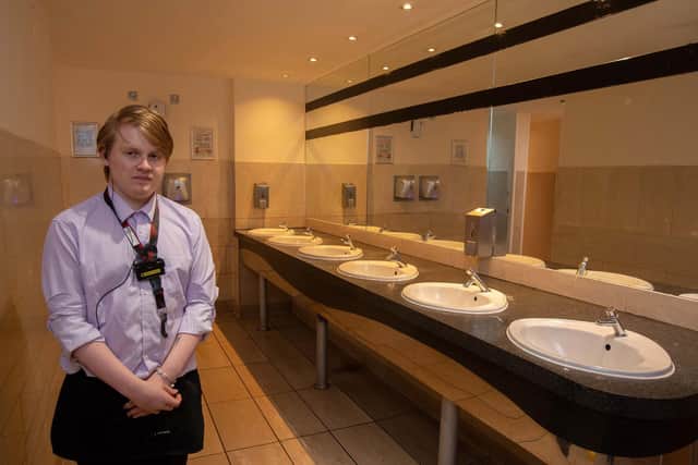 The Rupert Brooke, Rugby: Gents toilet, Brandan Wright, bar shift leader.