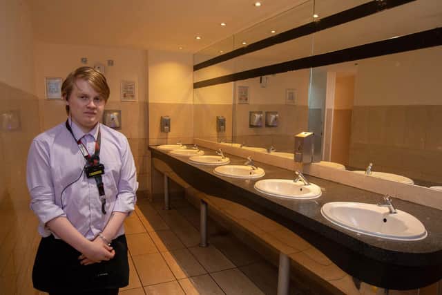 The Rupert Brooke, Rugby: Gents toilet, Brandan Wright, bar shift leader.
