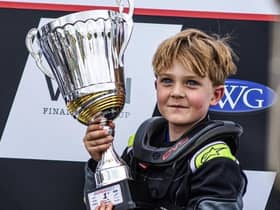 Young Jarleth is already a racing star.
