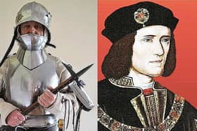 Richard III will be back in town. Well, at least, he’s back with us in the form of Max Keen complete with armour, chain mail and weapons of the period.