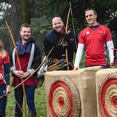 Emelia Hughes, Gareth Yearly, Jay McCabe and Tom Hall. Photo by Archery GB