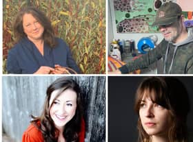 Four local amateur artists have been given a helping hand in the form of a bursary from Warwickshire Open Studios’ (WOS) Emerging Artists scheme. Photo shows; Clare Shilvock (top left), Ian White (top right), Hayley Burgess Hollier (bottom left) and Darcy Hill (bottom right). Photos supplied