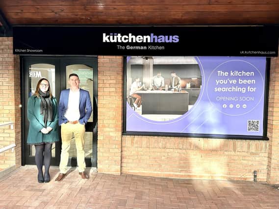 The couple are excited to open their new kitchen showroom.
