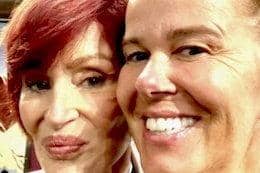 Sharon Bardsley with Sharon Osbourne.