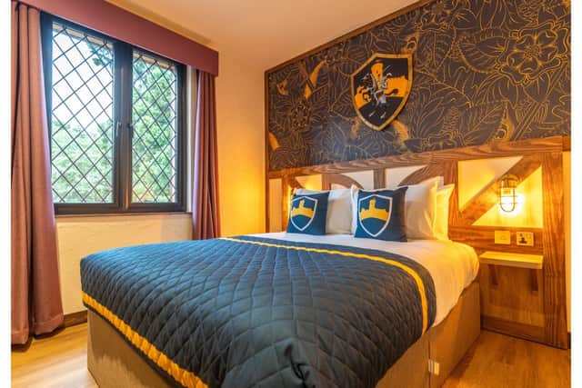 One of the bedrooms at the new hotel. Photo by Warwick Castle