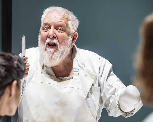 Simon Russell Beale as Titus Andronicus (photo: Marc Brenner)
