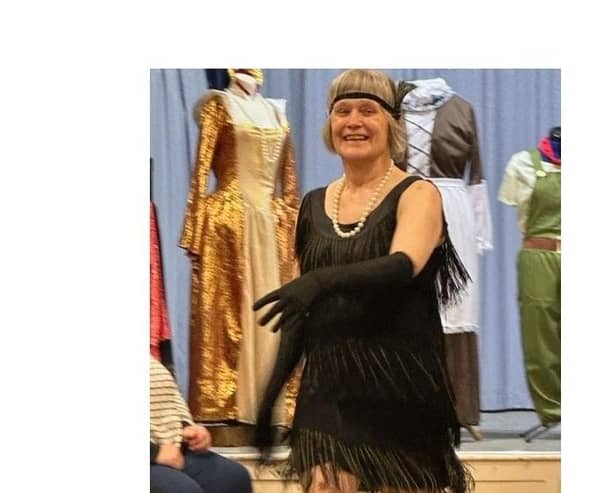 Back to the future... Willoughby churchwarden Karen Nichols brought history to life at last Thursday's fashion show as she donned a variety of outfits from across the decades.