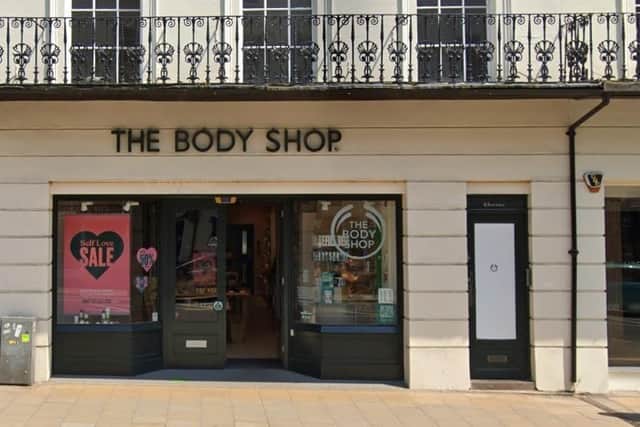 The Leamington branch of The Body Shop at 39 Parade. Credit Google Maps.