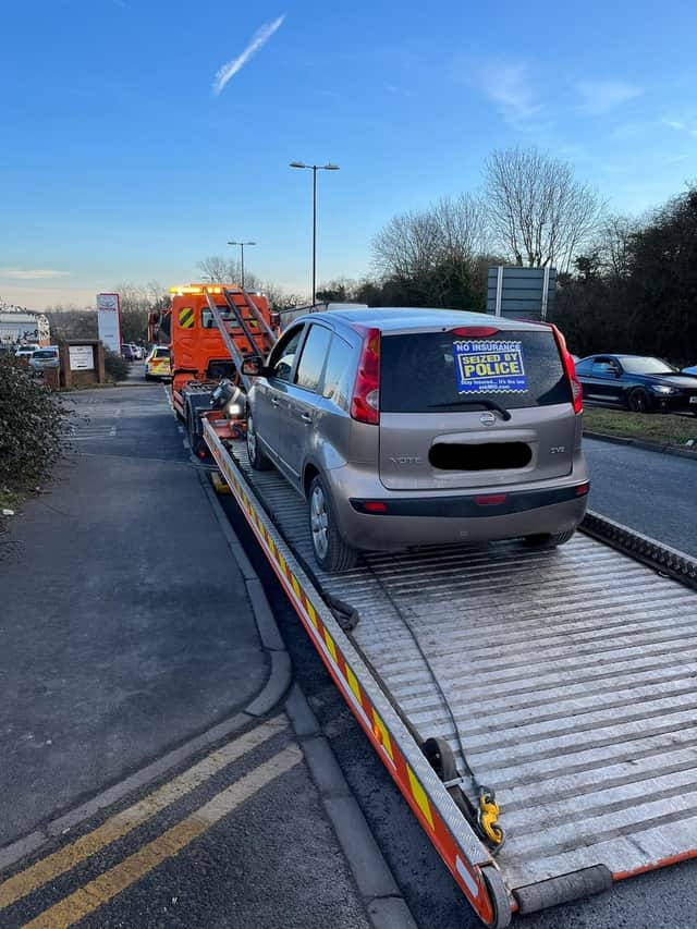 Police have been on patrol catching illegal motorists.