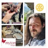 The Myton Hospices saw to it that Scott Pace and his family could enjoy a final Christmas Dinner together last year. Pictures supplied.
