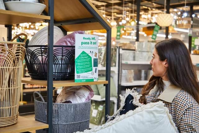 Shoppers at Dunelm can pass on pre-loved items.