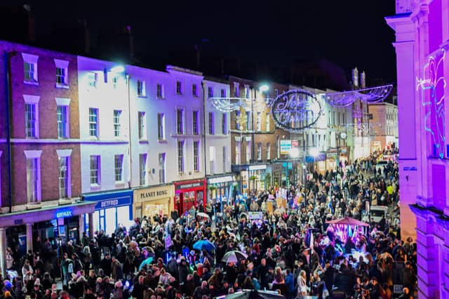 Photo from the Leamington Christmas Lights Switch-on 2024.