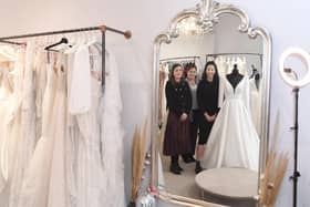 From left: Rebecca Corr, Warwickshire County Council, Saffron Medway, Business Advisor at Coventry and Warwickshire Chamber of Commerce, and Becky Lavelle, owner of Lavelle Bridal Couture.