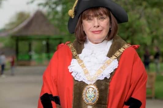 Rugby Mayor Maggie O'Rourke.