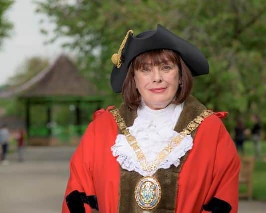 Rugby Mayor Maggie O'Rourke.