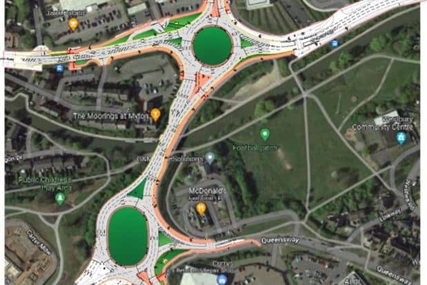 An overview of the scheme. Picture courtesy of Warwickshire County Council.