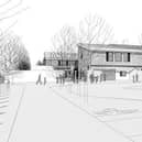 Visuals of the proposed primary school building at Houlton School