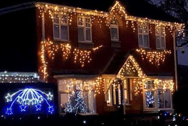 Mark Roberts' Christmas lights. Picture supplied