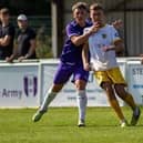 Charlie Jones scored a brace against Daventry Town. Pic by DGL_pictures