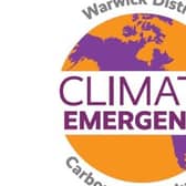 Warwick District Council's climate emergency logo. Picture submitted.
