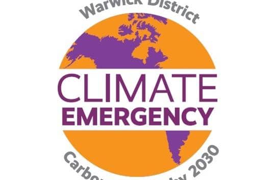 Warwick District Council's climate emergency logo. Picture submitted.
