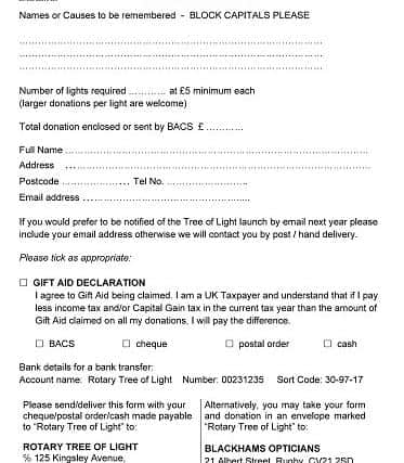 Fill in and return the form.