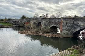 Repair works on the historic Bidford-on-Avon river bridge are nearing completion with the road scheduled to reopen to traffic on Friday December 13. (Photo: Warwickshire County Council).