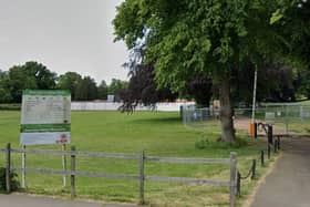 A section of footpath in Abbey Fields in Kenilworth is set to close for just over a week. Photo by Google Streetview