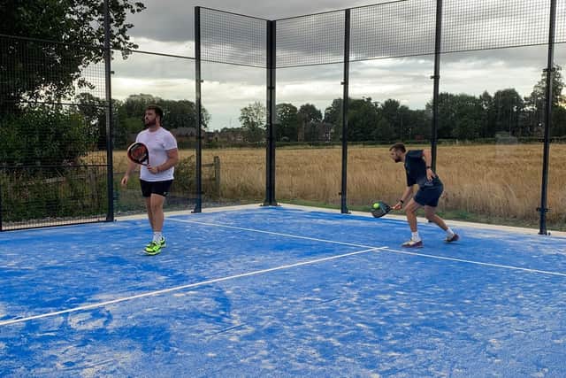 One of the padel courts at Kenilworth Tennis, Squash & Croquet Club. Picture supplied.