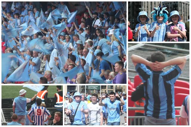 Coventry fans before, during and after the game