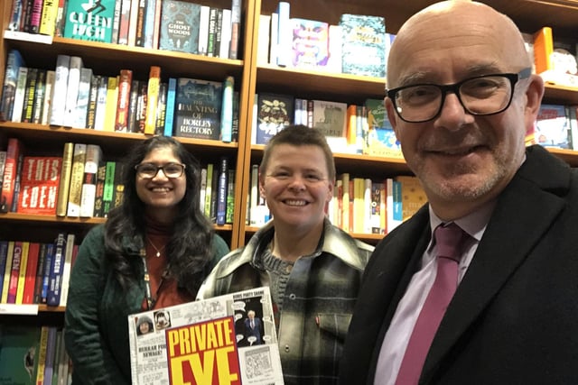 Matt Western visits Warwick Books on Small Business Saturday