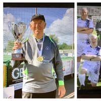 National glory for over-75s Warwick walking footballer