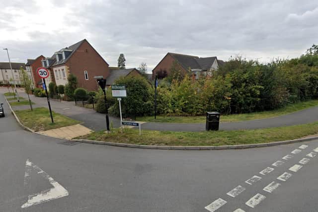 The entrance to Vickers Way in Heathcote. Photo by Google Streetview