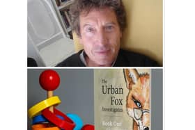 Top: Steve Attridge. Bottom: Steve's latest book The Urban Fox: Book One.