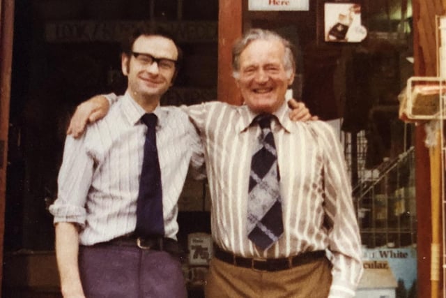 Gordon with Mr Madden on the right.