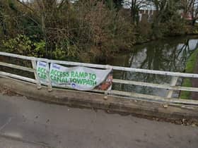 The Radford Road bridge where the access ramp for cyclists will be built. Picture courtesy of Google Maps.