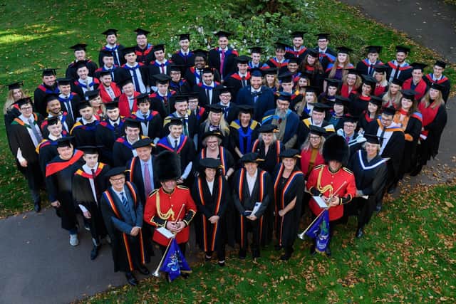 Graduates from Royal Leamington Spa College and Warwick Trident College celebrated their achievements on their graduation day in Warwick. Photo supplied