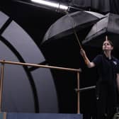 Amelia Taylor flying as Mary Poppins