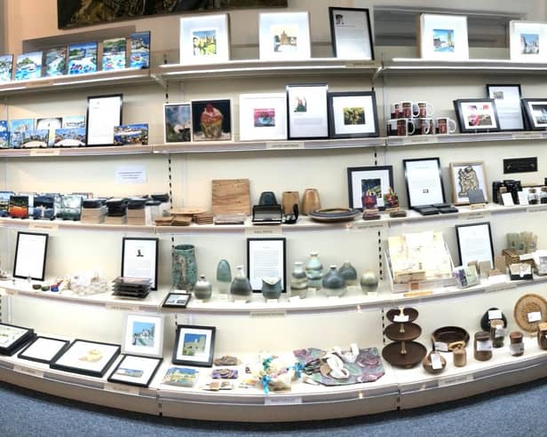 The Visitor Information Centre has an array of art on display including pottery, jewellery, paintings, slate tiles and many other ranges. Photo supplied