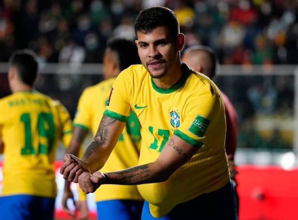 Bruno Guimarães will feature for Brazil in Qatar (Photo by Javier Mamani/Getty Images)