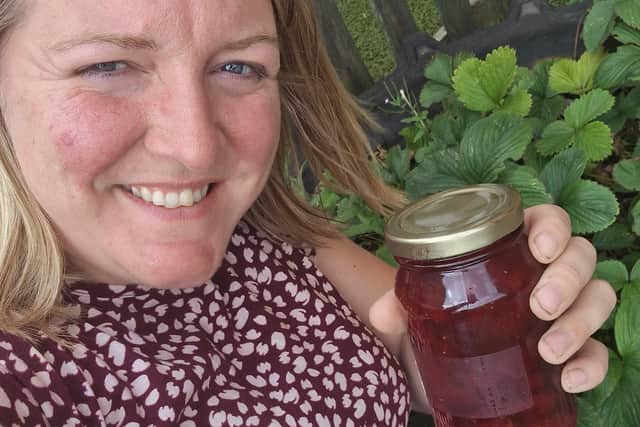 Milly with her delicious jam.