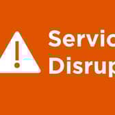 Severe delays between Banbury and Leamington Spa on the railway.